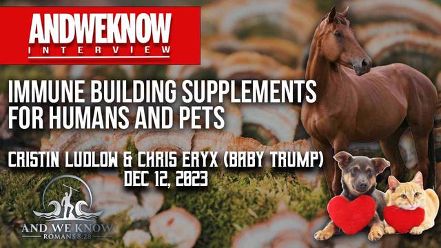 12.12.23: LT w/ Cristin Ludlow & Baby Trump: Mushrooms saving lives? Powerful! Pray! – And We Know